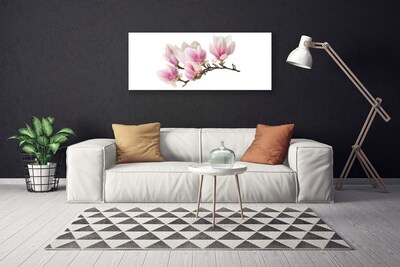 Tablou pe panza canvas Flori Floral Roz Alb