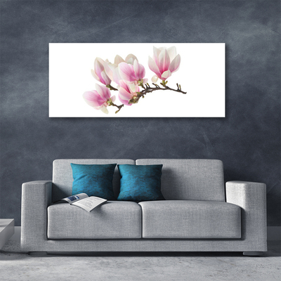 Tablou pe panza canvas Flori Floral Roz Alb