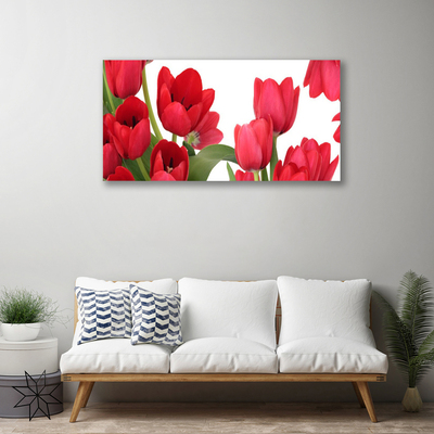 Tablou pe panza canvas Lalele Floral Red