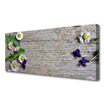 Tablou pe panza canvas Daisy Floral Roz Alb Galben