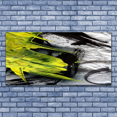 Tablou pe panza canvas Abstract Art Verde Negru Gri