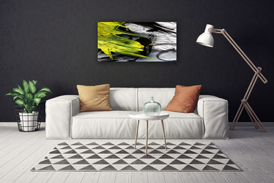 Tablou pe panza canvas Abstract Art Verde Negru Gri