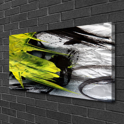 Tablou pe panza canvas Abstract Art Verde Negru Gri