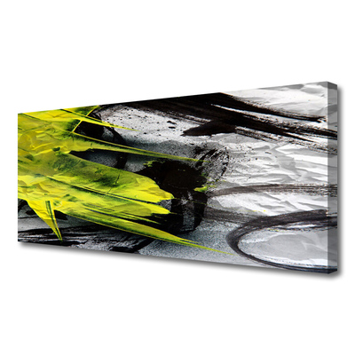 Tablou pe panza canvas Abstract Art Verde Negru Gri