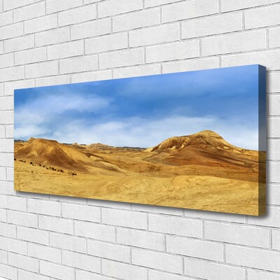 Tablou pe panza canvas Desert Peisaj Galben