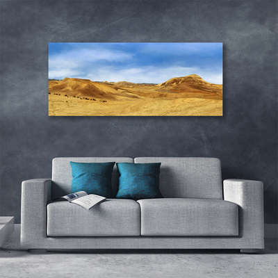 Tablou pe panza canvas Desert Peisaj Galben