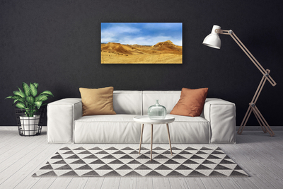 Tablou pe panza canvas Desert Peisaj Galben