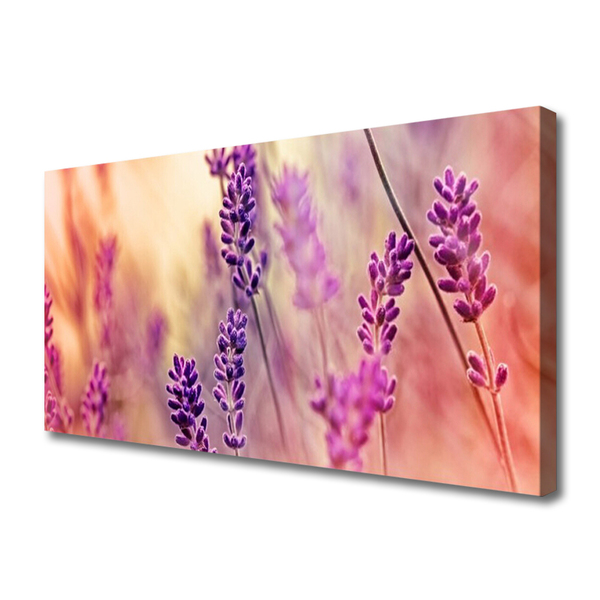 Tablou pe panza canvas Flori Floral violet roz