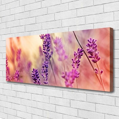 Tablou pe panza canvas Flori Floral violet roz