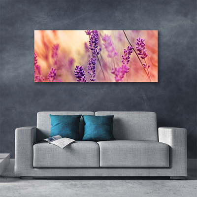 Tablou pe panza canvas Flori Floral violet roz