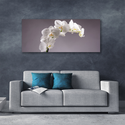 Tablou pe panza canvas Flori Floral alb