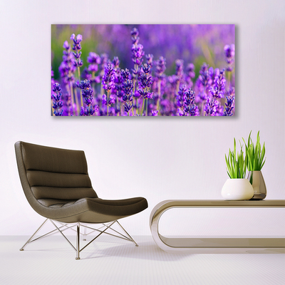 Tablou pe panza canvas Flori Floral violet