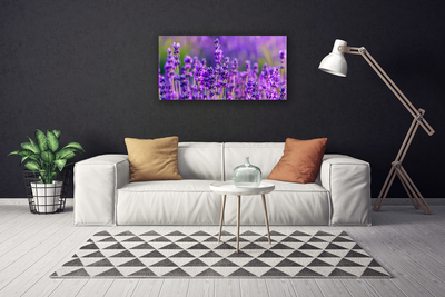 Tablou pe panza canvas Flori Floral violet