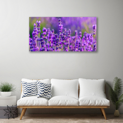 Tablou pe panza canvas Flori Floral violet