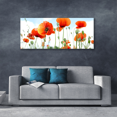 Tablou pe panza canvas Maci Floral Red