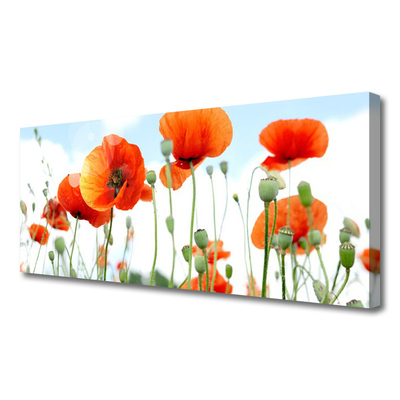 Tablou pe panza canvas Maci Floral Red