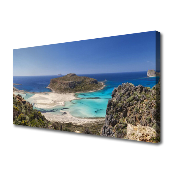 Tablou pe panza canvas Sea Beach Peisaj Maro Albastru