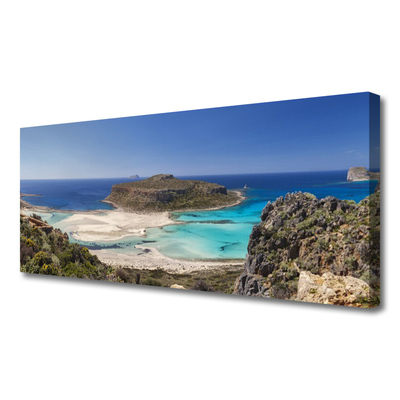 Tablou pe panza canvas Sea Beach Peisaj Maro Albastru