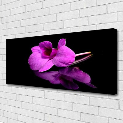 Tablou pe panza canvas Florale flori roz