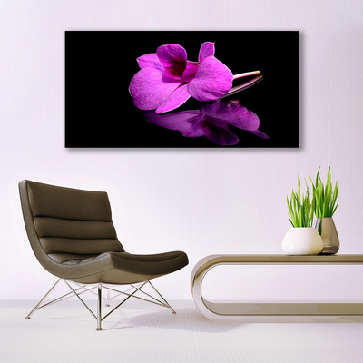 Tablou pe panza canvas Florale flori roz