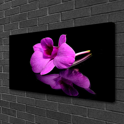 Tablou pe panza canvas Florale flori roz