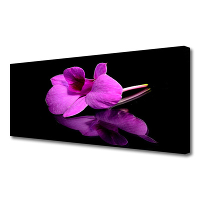 Tablou pe panza canvas Florale flori roz