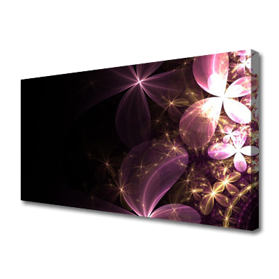 Tablou pe panza canvas Abstract Art Negru Roz Aur