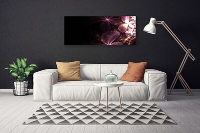 Tablou pe panza canvas Abstract Art Negru Roz Aur