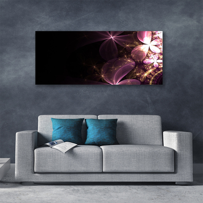 Tablou pe panza canvas Abstract Art Negru Roz Aur