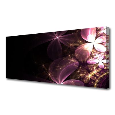 Tablou pe panza canvas Abstract Art Negru Roz Aur