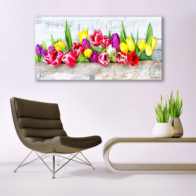 Tablou pe panza canvas Lalele Floral Multi