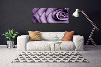 Tablou pe panza canvas Rose Floral violet