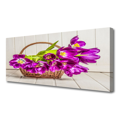 Tablou pe panza canvas Flori roz Floral