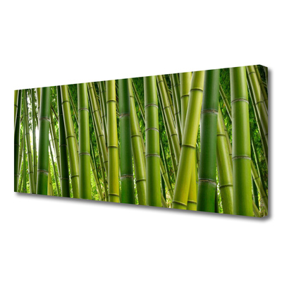 Tablou pe panza canvas Bamboo Tulpini Floral Verde