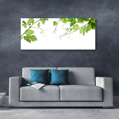 Tablou pe panza canvas Sucursale Frunze Floral verde maro