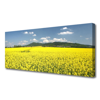 Tablou pe panza canvas Meadow Natura Galben