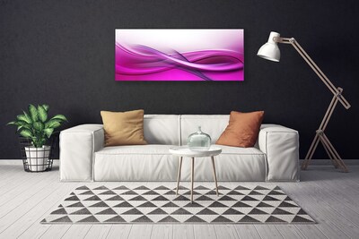 Tablou pe panza canvas Abstract Art Roz Alb Gri