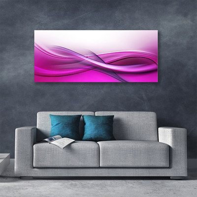 Tablou pe panza canvas Abstract Art Roz Alb Gri