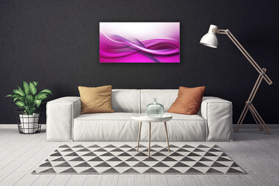 Tablou pe panza canvas Abstract Art Roz Alb Gri