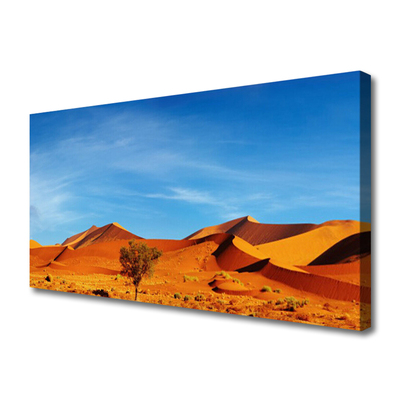 Tablou pe panza canvas Desert Peisaj Galben