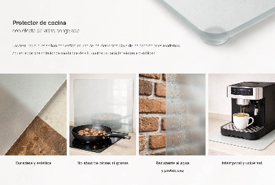 Placă din sticla protectie plita Dublă semi-transparentă