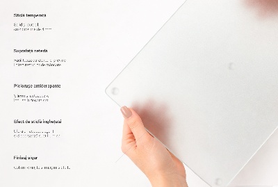 Placă din sticla protectie plita Dublă semi-transparentă