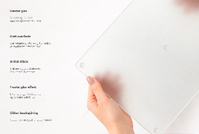 Placă din sticla protectie plita Dublă semi-transparentă