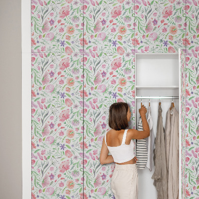 Folie autoadeziva pentru mobila Floră pastelată