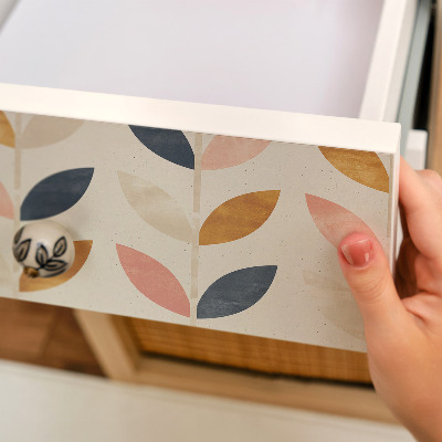 Autocolant pentru mobila Model cu frunze