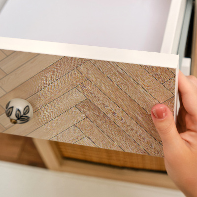 Autocolant pentru mobila Os de hering din lemn