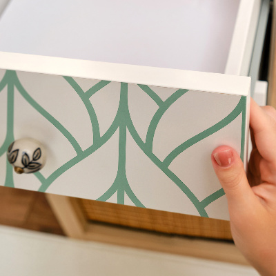 Autocolant mobila Frunze geometrice