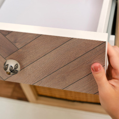 Autocolant mobila Os de hering din lemn