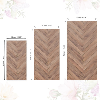 Autocolant mobila Os de hering din lemn