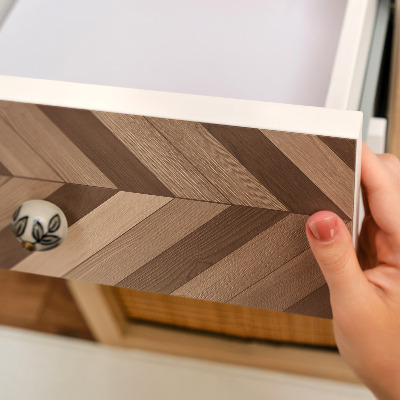 Autocolante mobila Os de hering din lemn